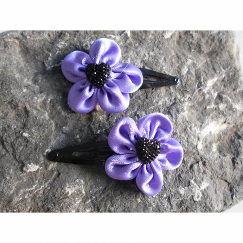 Herz  Blume Stoff lila  Totenkopf ,Haarspange ,cosplay, Braut 