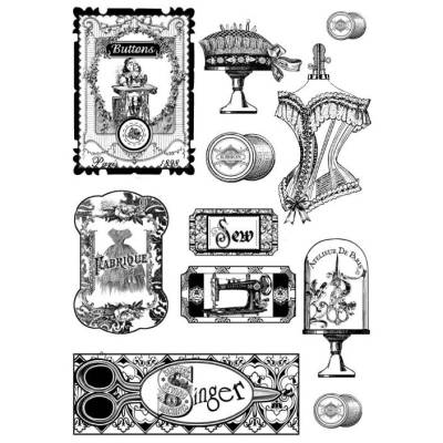 Reispapier - Motiv Strohseide - A4 - Decoupage - Vintage - Shabby - Nähen - Sewing - 19240