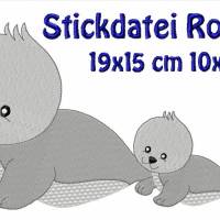 Stickdatei  Robbe 100x70 190x150 mm