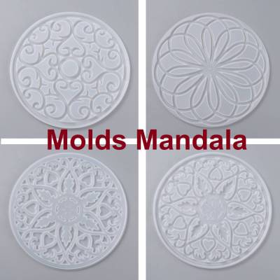 Silikonform , Mold, Silikonmold, Mandala, Untersetzer, Dekoration