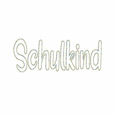Trapunto - Stickdatei "Schulkind" z.B. für  Schultüten zur Einschulung
