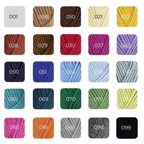 Hatnut-XL-55-Wintergarne-50 Prozent Schurwolle-50 Prozent Polyacryl-50 Gramm-50 Meter in 25 Farben