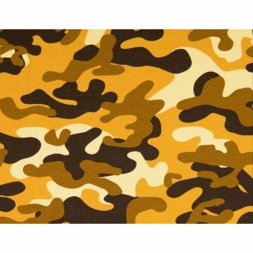  Jersey  Stoff   Stretchjersey  Camouflage  Braun