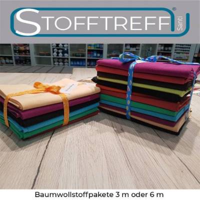 Baumwollstoffpakete zum unschlagbaren Meterpreis- jeweils 3 m oder 6 m