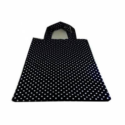 Einkaufstasche Stoff- Stoffbeutel blau-Tasche Punkte-Baumwolltasche-Geschenk Geburtstag-Einkaufsbeutel Geschenk
