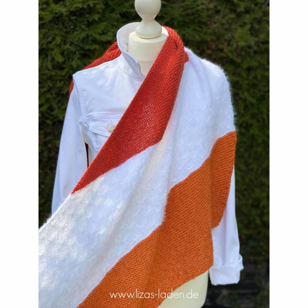 Strickanleitung Lizas Color Blocking Tuch Bild 3