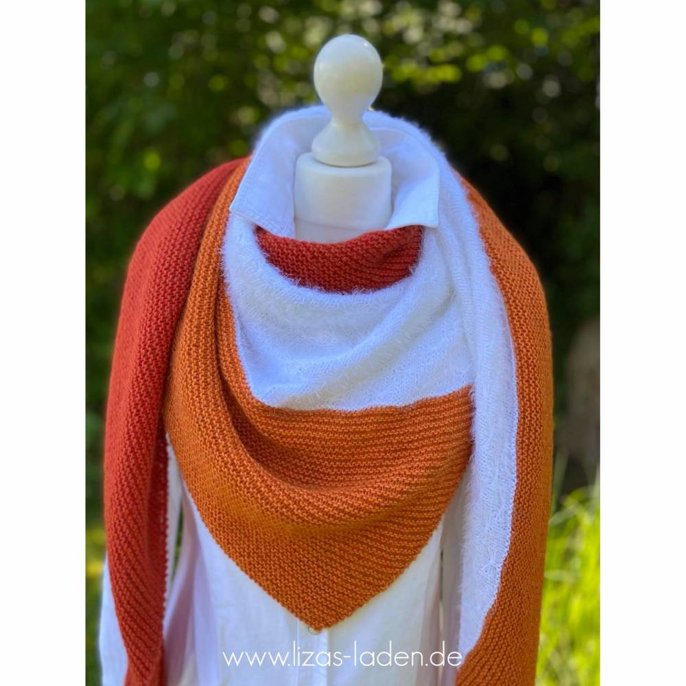 Strickanleitung Lizas Color Blocking Tuch Bild 4