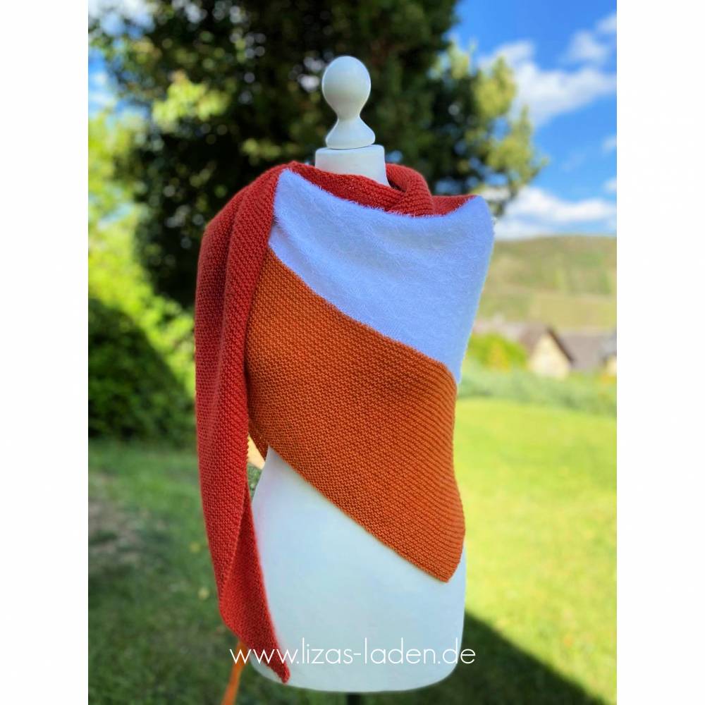 Strickanleitung Lizas Color Blocking Tuch Bild 5