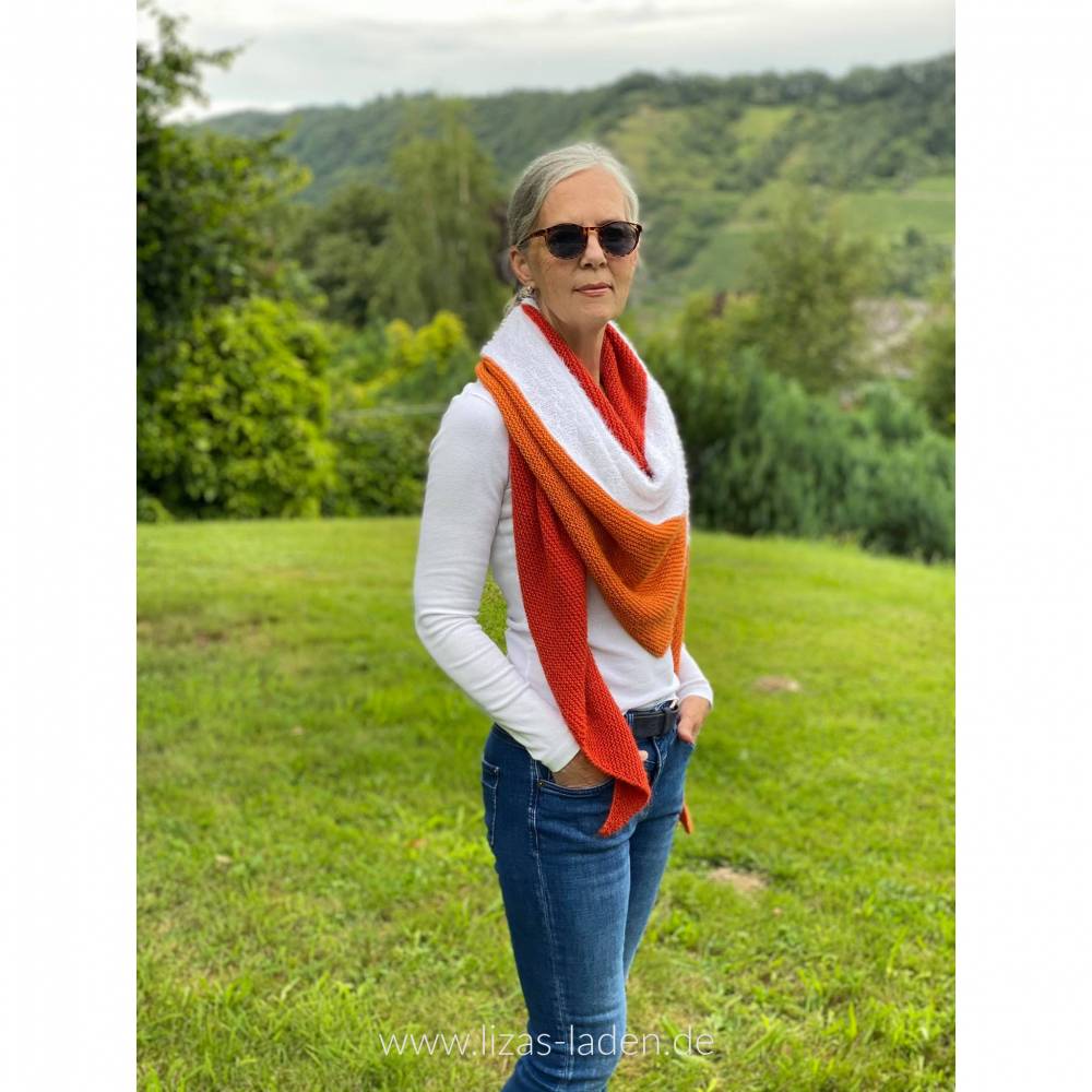 Strickanleitung Lizas Color Blocking Tuch Bild 7