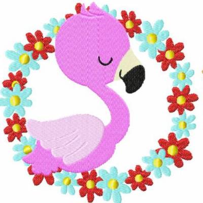 Stickdatei Flamingo in 2 größen