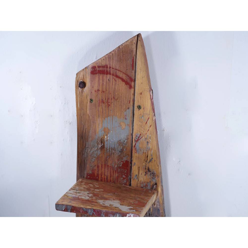 Regal aus Treibholz, buntes Regal aus massives Bohlen, außergewöhnliches Design, Wandschmuck, Wohndeko, Möbel, nachhalti Bild 2