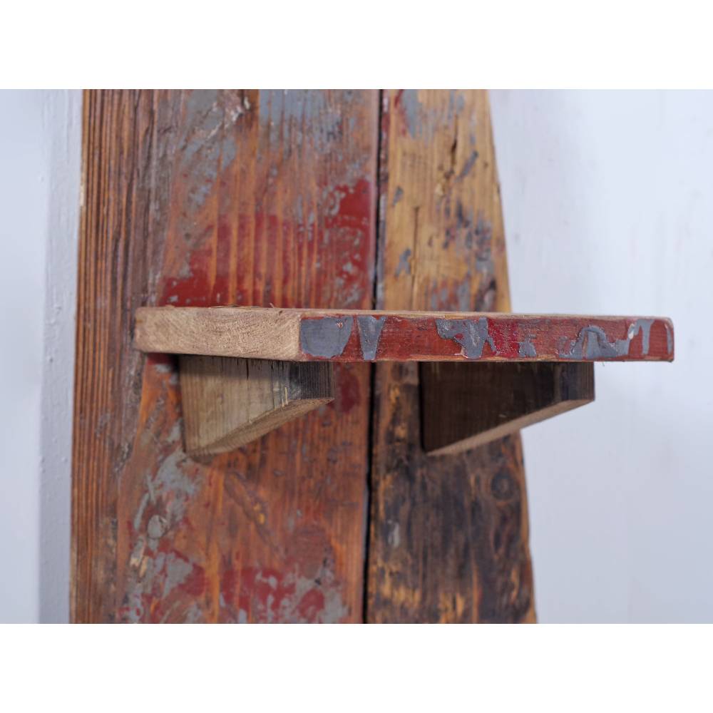 Regal aus Treibholz, buntes Regal aus massives Bohlen, außergewöhnliches Design, Wandschmuck, Wohndeko, Möbel, nachhalti Bild 4