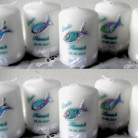 Personalisierte Gastgeschenke-Kerzen: Taufe * Geburt * Kommunion * Mitgebsel * Tischdeko *