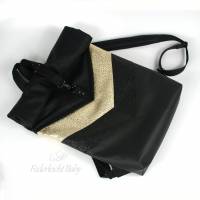 Rolltop-Rucksack Varo Schwarz-Gold – Einzigartiges Design, Vielseitig & Stylisch