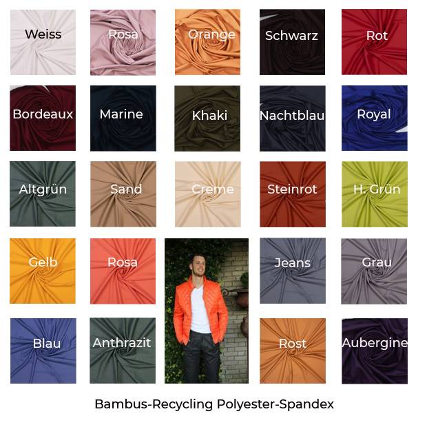 Hochwertiger Bambus-Recycling PE-Conny-150 cm breit-50 cm Schritte-Meterware-kostoffe-240  g/ qm-Nachhaltige Stoffe