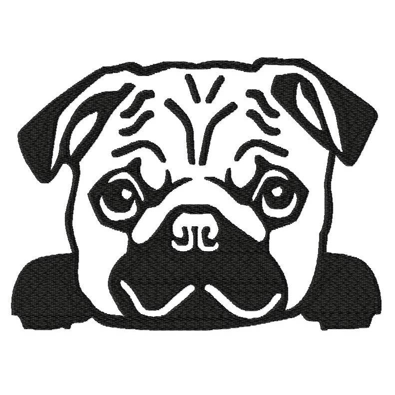 Plotterdatei Mops, gsp, svg, eps Bild 3