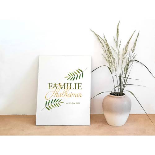 Wandbild Familie Fern