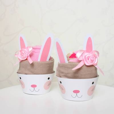 Babystrumpfhose als Häschen Muffin