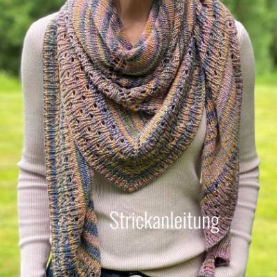 Strickanleitung Lizas Tuch Irisbeet