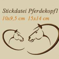 Stickdatei Pferdekopf 100x95  150x140 mm