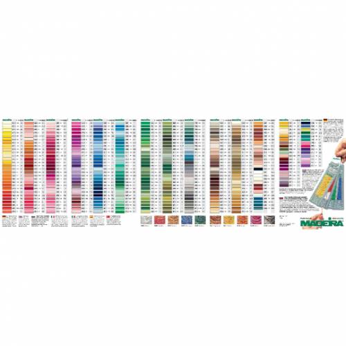 Sticktwist-10 Meter-360 Farben-100 Prozent Baumwolle-Kochfest bis 95 Grad Celcius