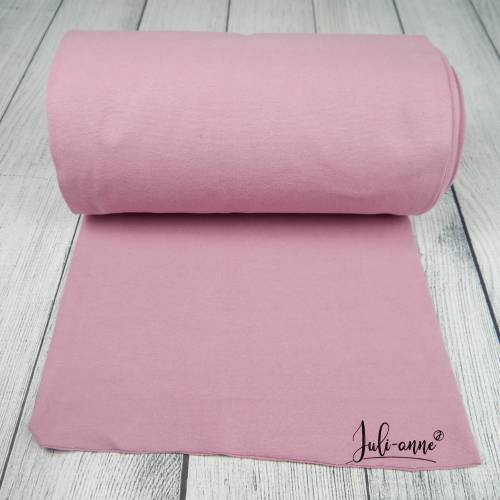 Feinripp - Bündchen Altrosa Schlauch Breite 35cm
