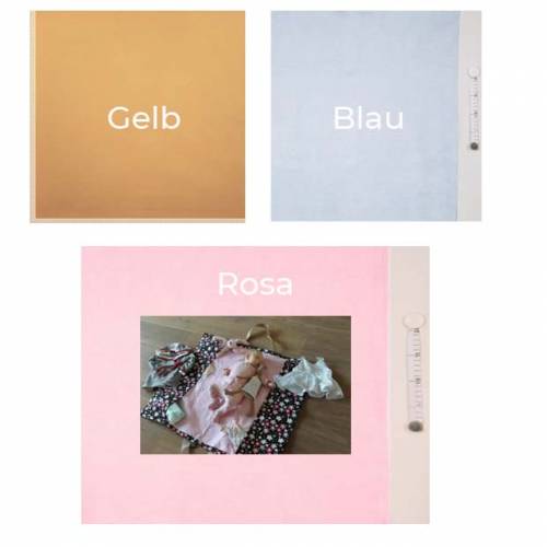 Wickelunterlage - Strullie - 3 Farben - Baby Flanell-Bambus-50 cm Schritte-Meterware