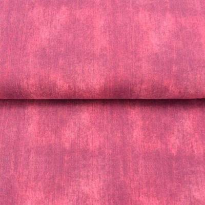Jeans Baumwoll-Jersey-Stoff rot – ausgewaschene Jeansoptik, Öko-Tex Standard 100, Meterware, weich & vielseitig