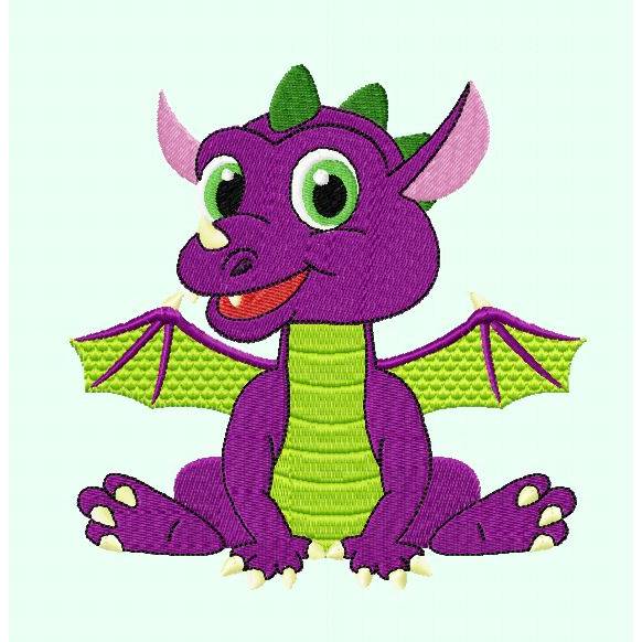 Stickdatei Dino baby 100x95  147x150 mm Bild 3