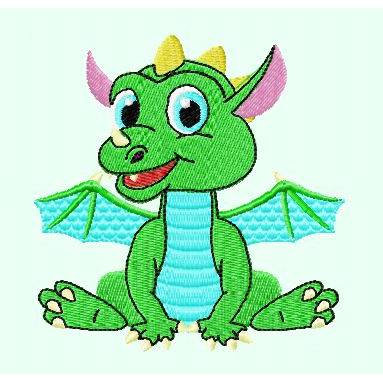 Stickdatei Dino baby 100x95  147x150 mm Bild 4