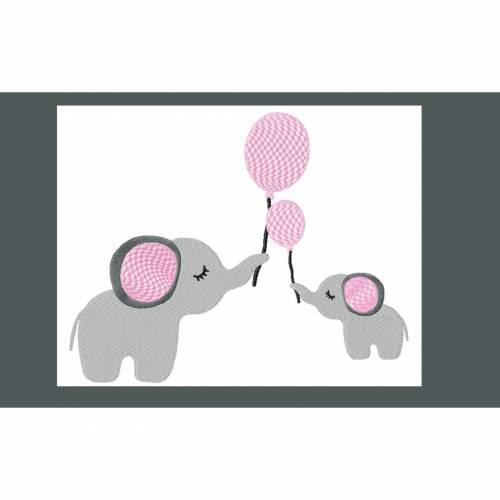Stickdatei Elefant 90x100 150x170 mm