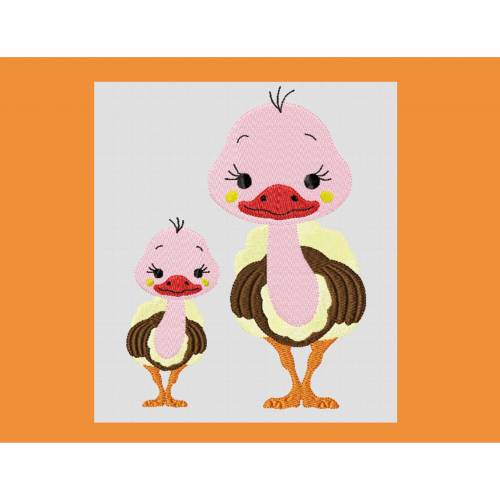Stickdatei Emu 48x99 82x170 mm