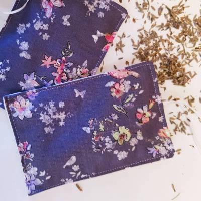 2 Lavendelkissen mit Aufhänger – reine Lavendelblüten, handgemacht, Öko-Tex Baumwolle