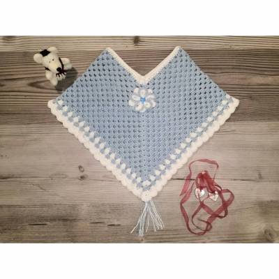 Kinder-Poncho, Poncho gehäkelt