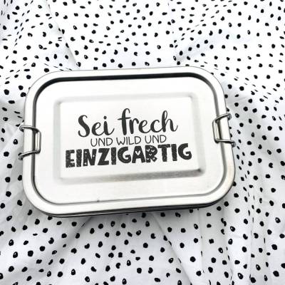 Brotdose personalisiertes Geschenk Frech Wild Einzigartig