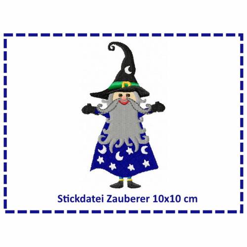 Stickdatei Zauberer 10x10