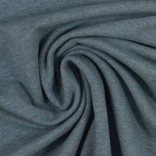 Sweat Sweatshirt unangeraut Maike-melange meliert rauchblau Oeko-Tex Standard 100 (1m/13,-€) 