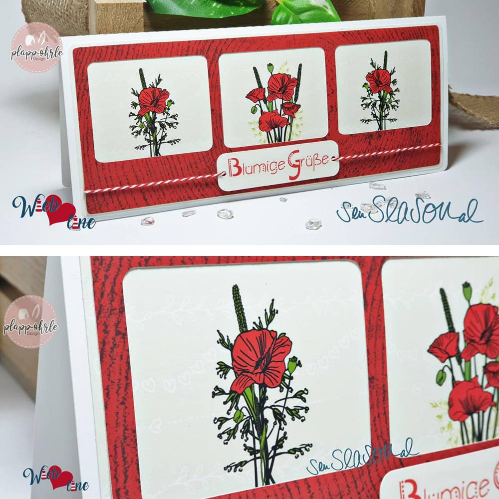 Plotterdatei Mohnblumen, Mohnblüte mit Stempel, Blumen-Bouquet mit Mohn, Folienplott und Digistamp von senSEASONal Bild 7