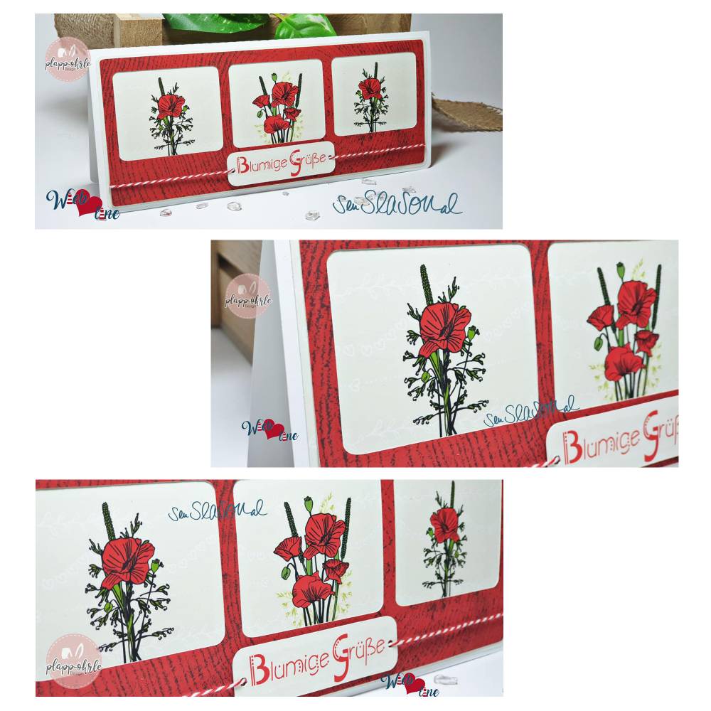 Plotterdatei Mohnblumen, Mohnblüte mit Stempel, Blumen-Bouquet mit Mohn, Folienplott und Digistamp von senSEASONal Bild 9