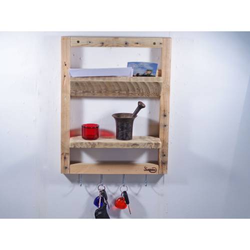 Flurregal, Wandregal aus Paletteholz, Holzregal, Palettenholz Regal, Wohndeko, deko, Palettenmöbel, einzigartig, Holz