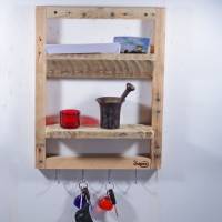 Flurregal, Wandregal aus Paletteholz, Holzregal, Palettenholz Regal, Wohndeko, deko, Palettenmöbel, einzigartig, Holz