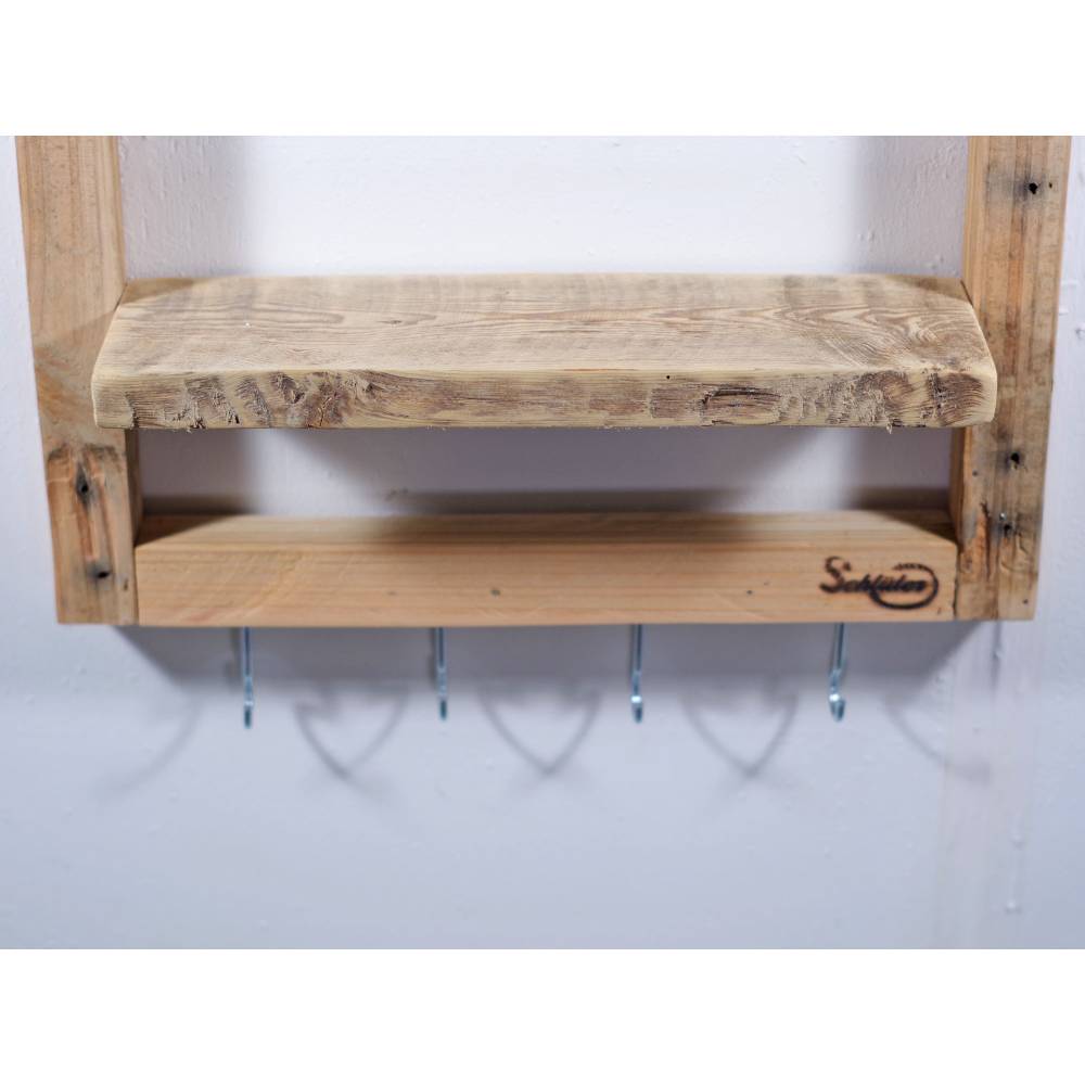 Flurregal, Wandregal aus Paletteholz, Holzregal, Palettenholz Regal, Wohndeko, deko, Palettenmöbel, einzigartig, Holz Bild 6