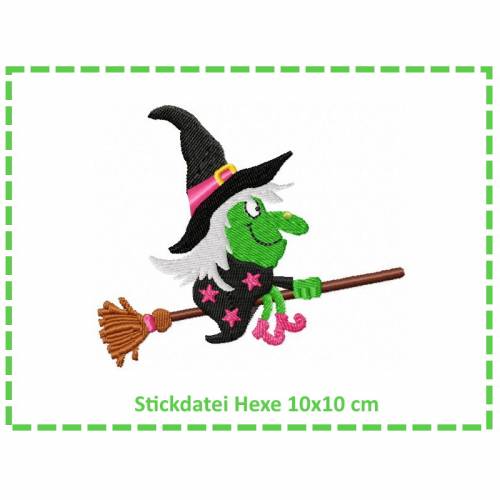 Stickdatei Hexe6 10x10