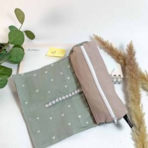 Federmäppchen personalisiert für Uni/ Studium/ Schule, Stiftemäppchen rosa Mädchen, Federtasche, Stiftetasche,