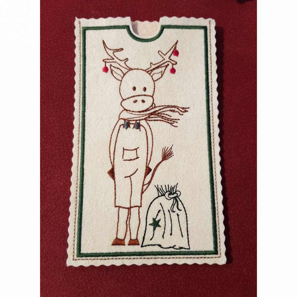 Stickdatei Weihnachten Schokohüllen SET Figuren Bild 4