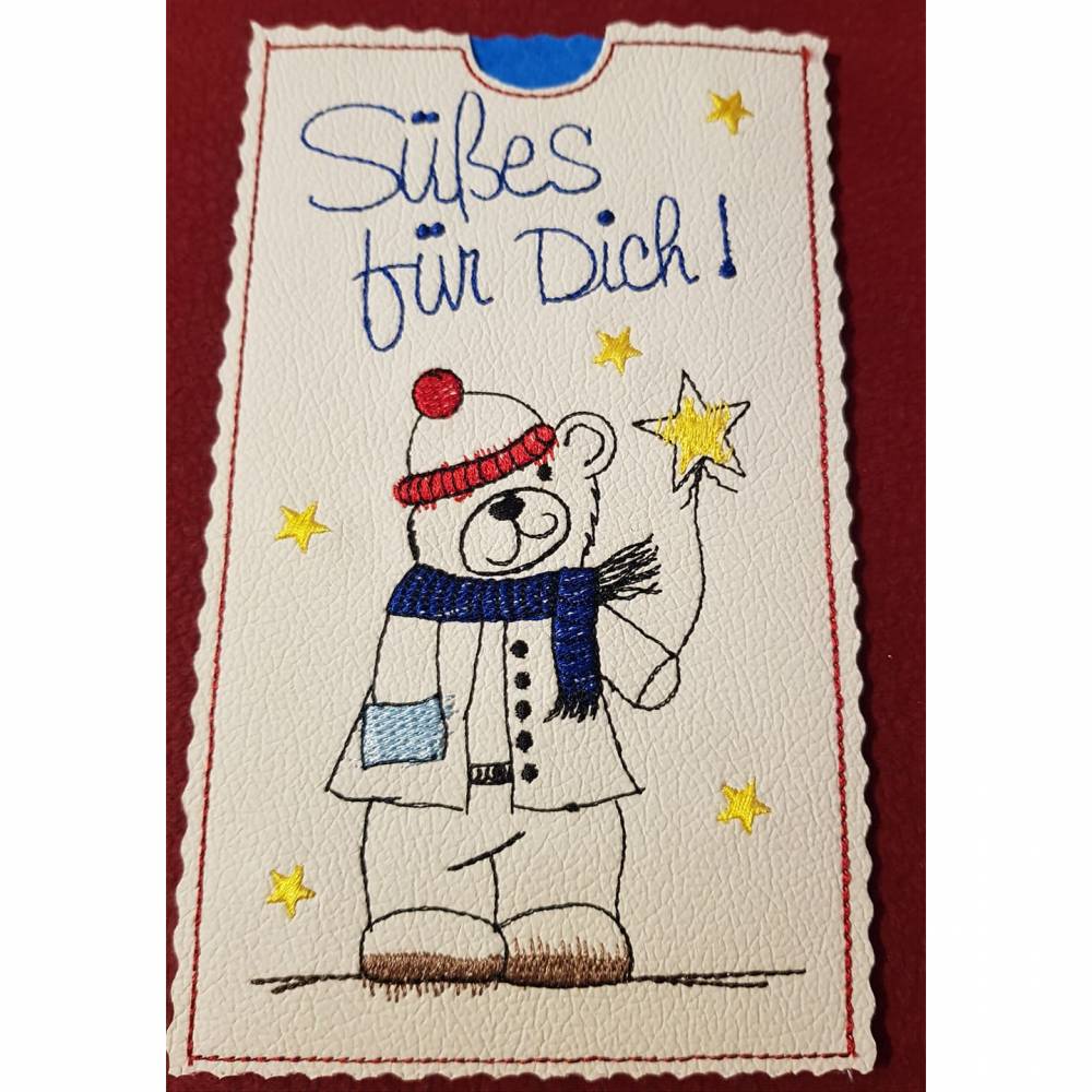Stickdatei Weihnachten Schokohüllen SET Figuren Bild 5