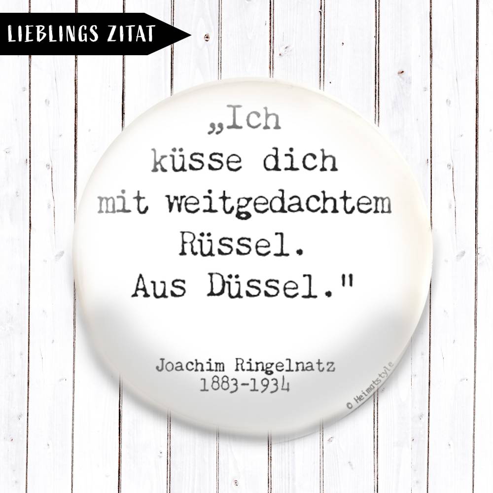 Zitat Joachim Ringelnatz Magnet Bild 1