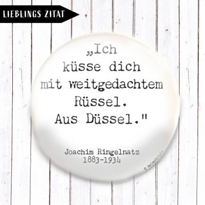 Zitat Joachim Ringelnatz Magnet
