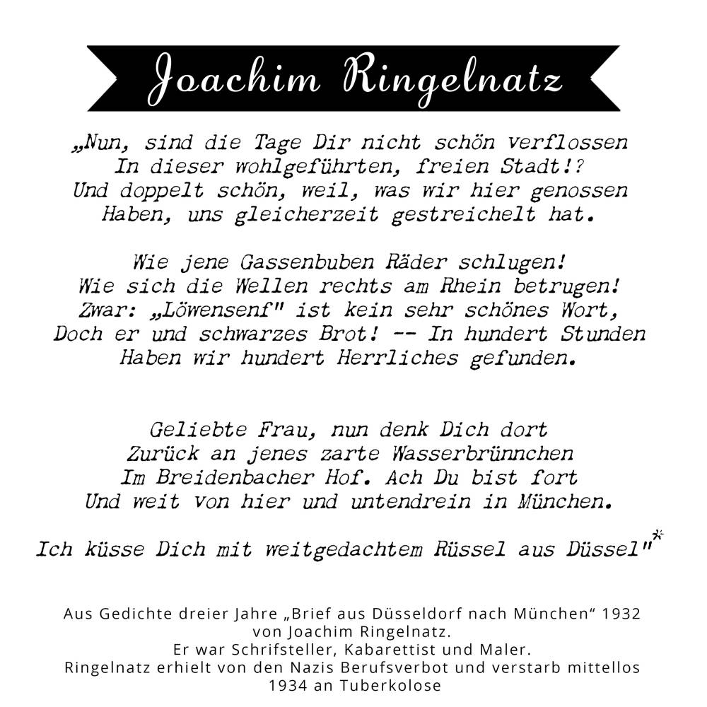 Zitat Joachim Ringelnatz Magnet Bild 2