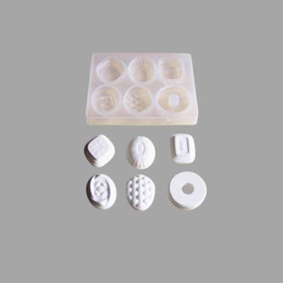 Silikonform Gießform für UV-Harz, Epoxidharz Schmuckherstellung, Süßigkeiten, transparent, 48x37x6 mm